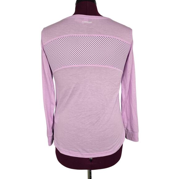 Women's Adidas "Aeroready" Lavender Long Sleeve Athletic Top | Size Small - Picture 3 of 11